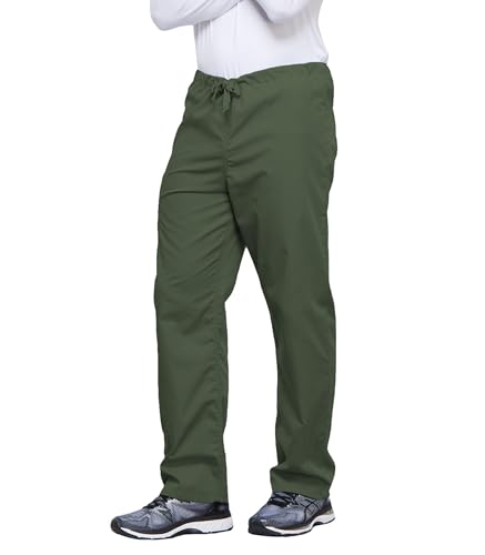 Cherokee Unisex Scrub Pants for Men & Women Drawstring Cargo Medical Uniform Straight Leg Nursing Scrub Bottoms - 4100