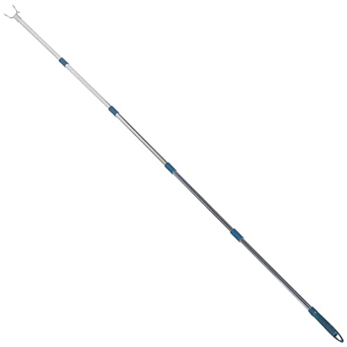 Cabilock Detachable Adjustable Clothesline Pole Retractable Clothes Rod for Use Easy to Assemble Disassemble for Hanging Clothes Christmas Lights and More