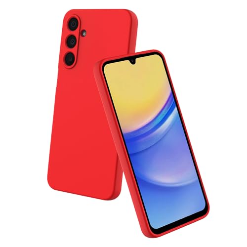 Image of Back Cover for Samsung Galaxy A16 5G / A16 4G | Full Camera Protection | Premium Liquid Silicon Case | Flexible Bumper Case for Samsung Galaxy A16 5G / A16 4G (Red)