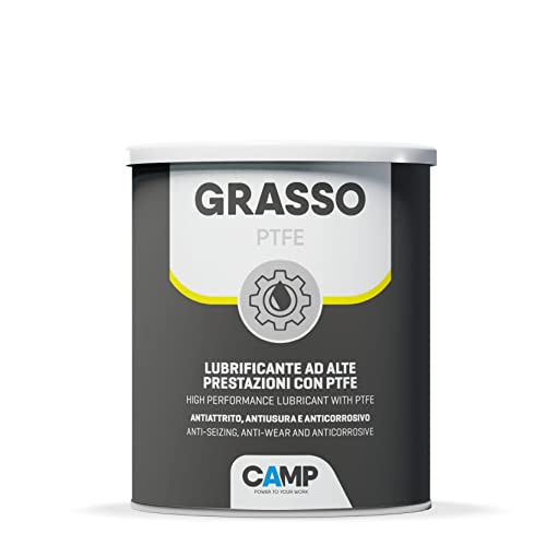 Camp Grasso Ptfe, Grasa Lubricante Sintética A Base de Ptfe de Óptimo Rendimiento, Efecto Antidesgaste y Antibloque, 1Kg
