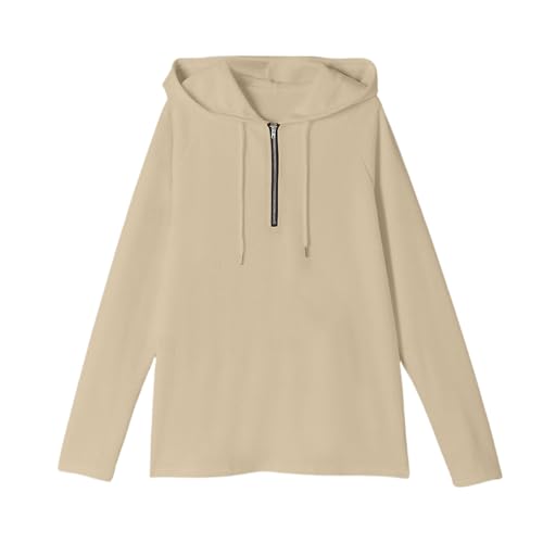 Hoodies For Men Lightweight Quarter Zip Long Sleeve Workout Gym Athletic Running Muscle Shirts, M-3XL2