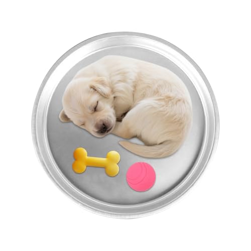 Kühlendes Katzenbett – 40 cm Aluminium-Kühlbett für Hunde, waschbar, rutschfest, tragbares Kinderbett für Haustiere, Sommerbox, Reisehütte, heißes Wetter, drinnen