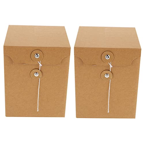 VALICLUD 2個牛皮紙香档Lャンドルボックス グラスカップ包装箱 にな収納ボックス