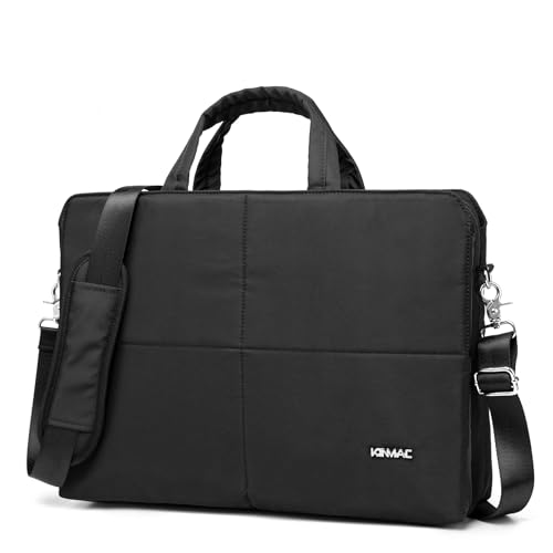 Kinmac 360° Protective Full Cushioned Muti-Compartments Laptop Shoulder Case Bag Briefcase For 16 inch HP,Lenovo,Dell,ASUS,Acer Ultrabook and Business Laptop (Black)