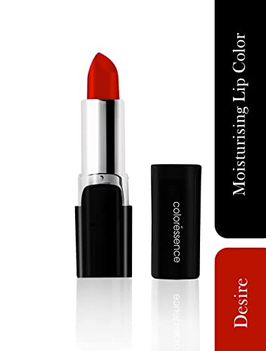 Image of Coloressence Lip Color - Desire | Infused with Basil & Coriander Extracts | Satin-Matte Finish | Intense Color Payoff | Lightweight, Non-Sticky, Long-Lasting & Full-Coverage Lipstick - Desire