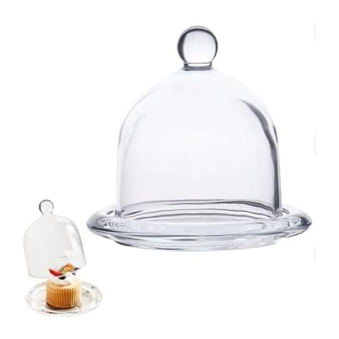 Camland Glass Cake Plate with Cover Cover