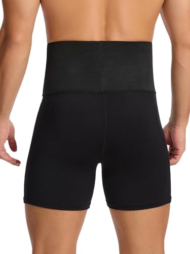 Shapewear Shorts for Men Tummy Control Shorts Slimming Long Leg Compression Boxer Briefs4
