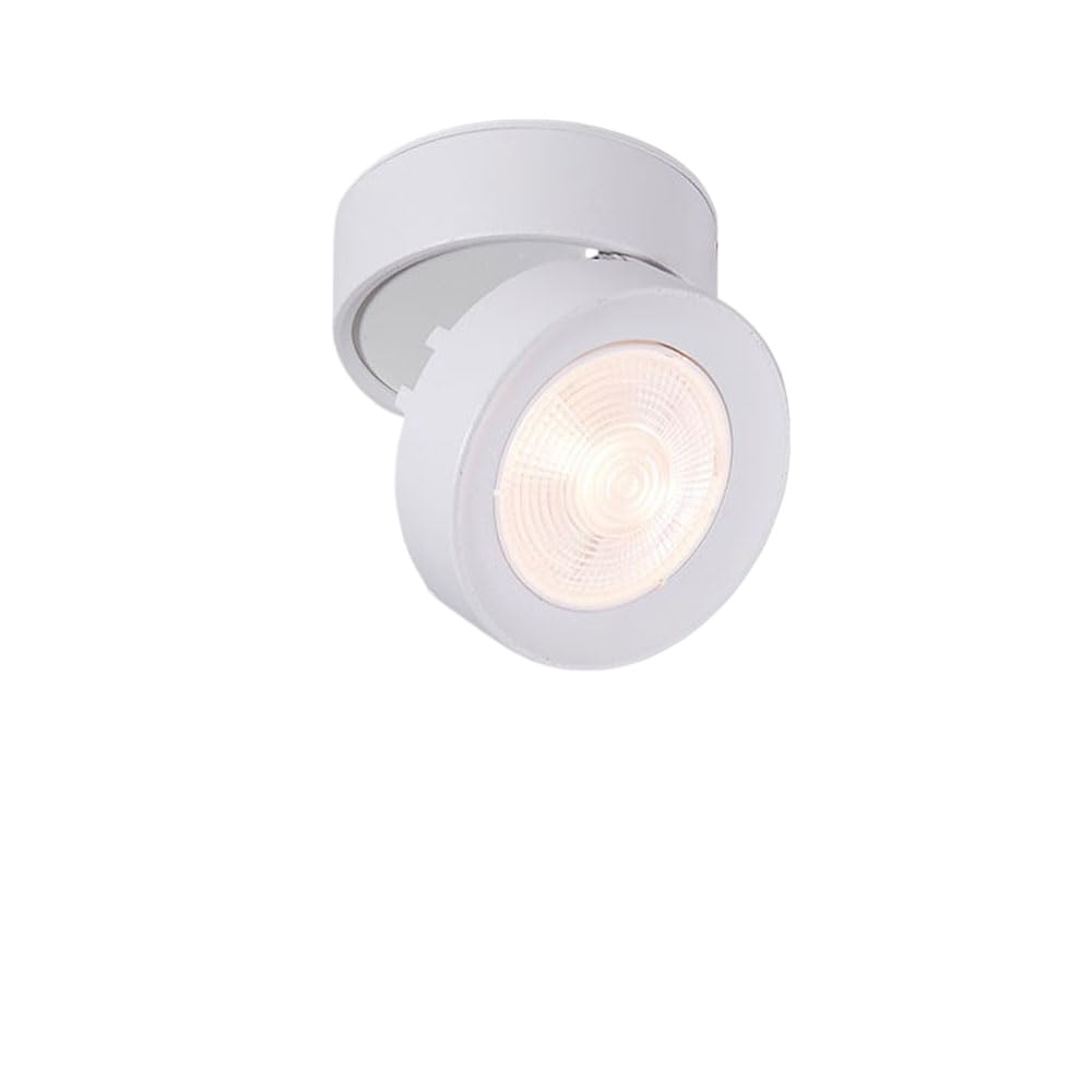 ITOSUI Lighting Adjustable Single Spotlight Surface Mounted Downlight Ceiling Spot Lighting - Decorative Led Wall Lights - 12W Led White Ceiling Light Spotlights for Living Room7w-neutral Light 4000K