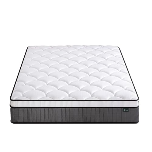 Zinus Hybrid Taschenfederkernmatratze 140x200 cm - Härtegrad H2/H3 - Höhe 25 cm - Kühlende Ergonomische Memory Foam Matratze - Oeko-TEX Zertifiziert - Produziert nach Deutschem Qualitätsstandard