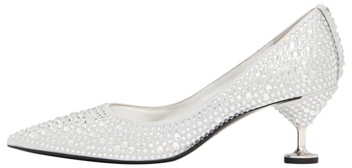 kate spade new york Women's Garnish Pump, Silver, 7