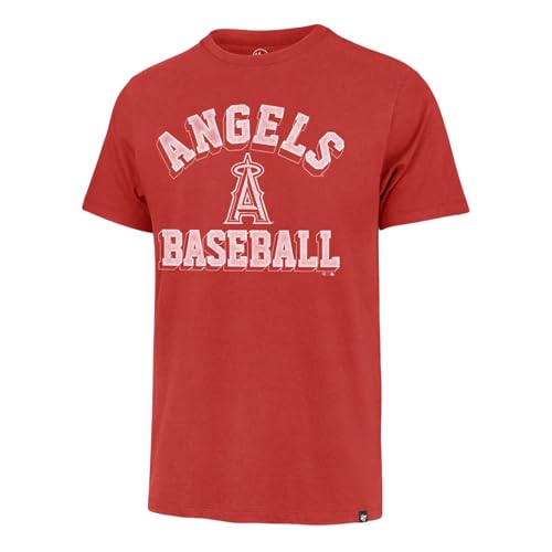 Image of 47 Men's MLB Unmatched Franklin Team Color Arched Wordmark Primary Logo Short Sleeve Baseball T-Shirt