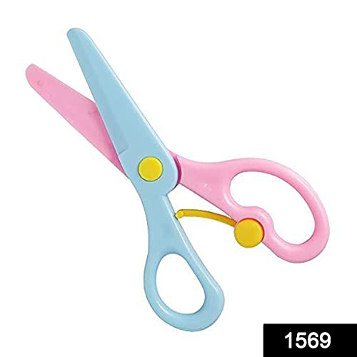 Image of 53ARTS Plastic Safety Scissor, Pre-School Training Scissors (Multicolor)