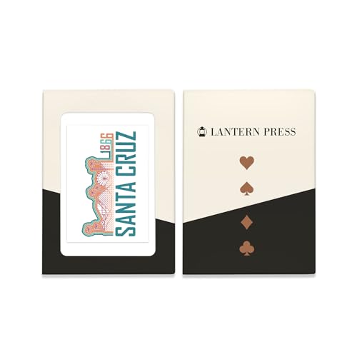 Lantern Press Santa Cruz, 52 Naipes Póker Retro miniatura 4