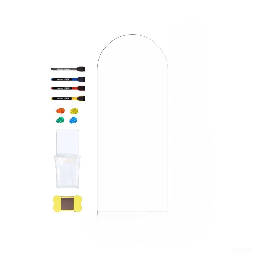 Zilimontt Tableau noir magnétique autocollant mural pour enfants, tableau à dessin créatif avec autocollant magnétique, craie colorée et chiffon pour salle de jeux, chambre d'enfant, salle de classe