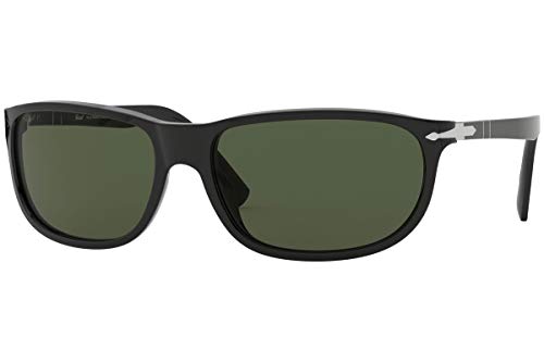 Persol 3222-S Sunglasses Black w/Green Lens 62mm 9531 PO 3222S PO3222S PO3222-S