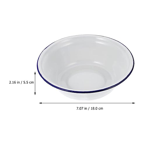 Tazón esmaltado vintage 18 cm para mezclar y servir miniatura 2