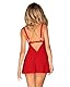 Obsessive Elianes Babydollset, Rot, XS/S