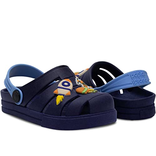 Babuche Infantil Masculino Sandália Nº 21 ao 28 Criança Leve Macio 12.63 (Marinho, br_footwear_size_