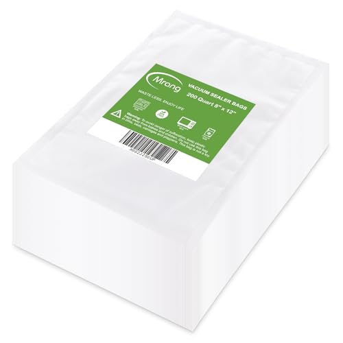 Vacuum Sealer Bags for Food Saver 200 Quart 8x12...