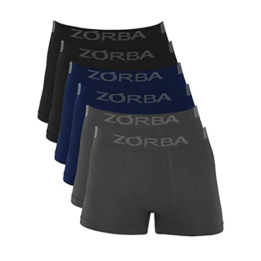 Kit com 06 Cuecas Zorba Boxer Sem Costura Extreme Sport 836 Pto/Chu/Mho – M