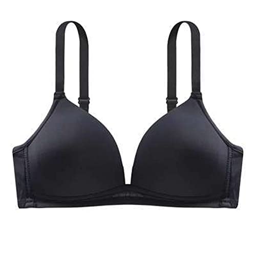 Soutien-gorge sans armature léger et sexy avec décolleté en V profond noir
