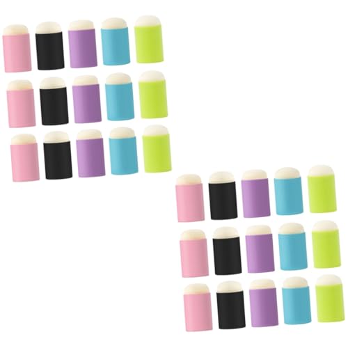 OSALADI 2 Series Esponjas De Pintura para Sello Creativo De Herramientas De Tinta para Manualidades Y Arte Infantil Estimula La Creatividad Y Cognición De Limpiar Y Usar 15 Piezas*2