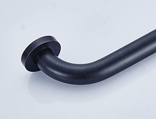 9-Inch Grab Bar For Hotel/Motel/Home Shower Safety, Solid Brass, Oil Rubbed Bronze/Black, Heavy-Duty Construction Armrest, Bathroom Bathtub Handrail #TOP4