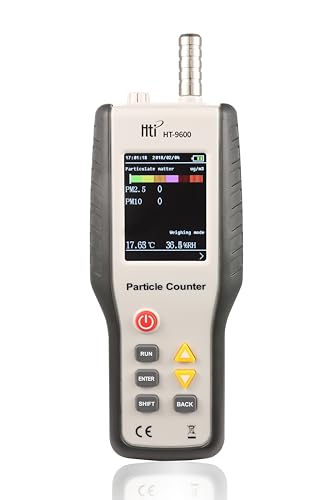 Image of LABART Air Particle Counter for PM 0.3 PM 2.5 PM10, 3 Channel Paticle Detector with Temperature /Humidity /Data Storage: 999 Records /1 Year Warranty
