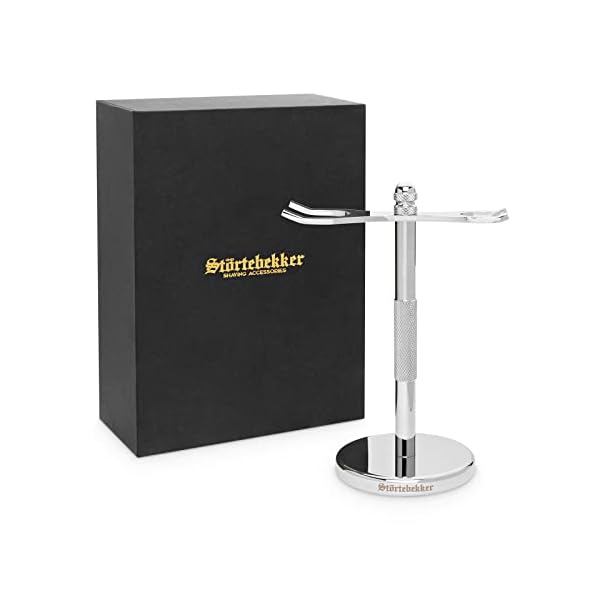 NEU: Störtebekker® Premium Rasierständer aus Edelstahl - geeignet für Rasierhobel & Rasierpinsel - hochwertiges Zubehör… – Bild 8