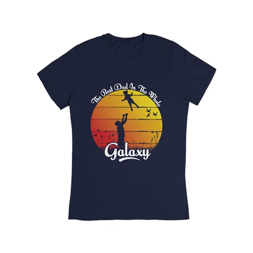The Best Dad in The Whole Galaxy Vintage, Dad with Daughter, Father Tossing Daughter, Gift for Him, Papa T-Shirt, Tank Top, Hoodie, Long Sleeve, Crewneck, Sweatshirt for Men