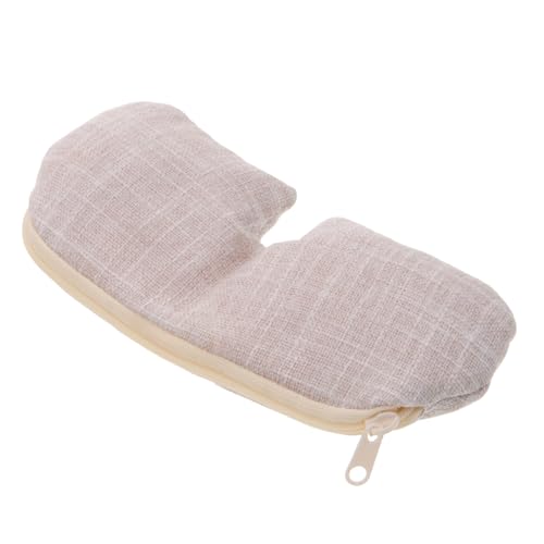 FOMIYES Parche Ocular Reutilizable De Sal Mineral Rosa Natural 1 Unidad Para Compresa Térmica, Alivio De Fatiga Ocular, Antifaz De Viaje Para Dormir, Terapia De Calor Relajante Para Ojos y Descanso