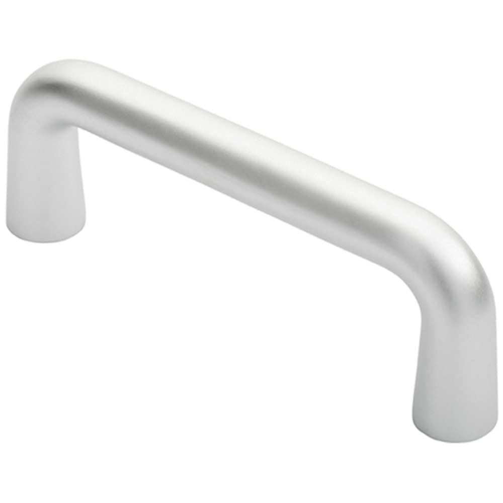 Loops Satin Anodised Aluminium Rounded D Shaped Bar Handle - 150Mm X 22Mm Diameter - | Kitchen Cupboard Pull Handle - Solid D-Bar Office Cabinet Pull Bar - Commercial Door Hardware