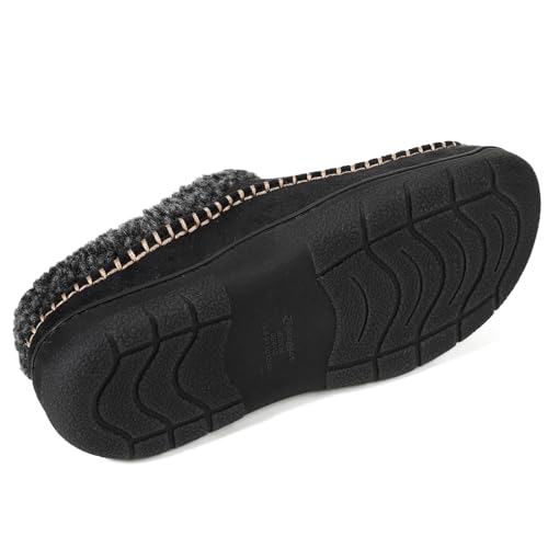 Image of Zigzagger Men's Slip On Moccasin Slippers Indoor Outdoor