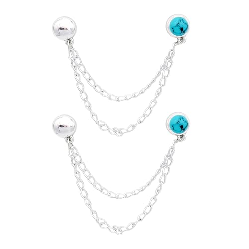 Multipurpose Trouser Hems Clips Headscarf Pin Hijab Magnets with Chain Clips for Quick Attachment Clothes Clips with Chain