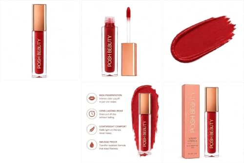 Image of Liquid Lipstick - Ruby Red - Long lasting | Water proof