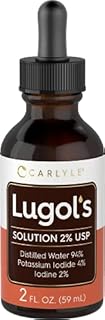 Carlyle Lugols Iodine 2 Percent 2 fl oz | Potassium Iodide and Iodine Solution 2% Liquid Drops