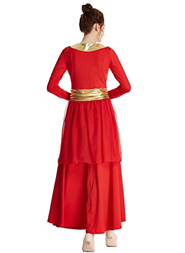 Robe de danse à manches longues pour briller en spectacle de danse - 6