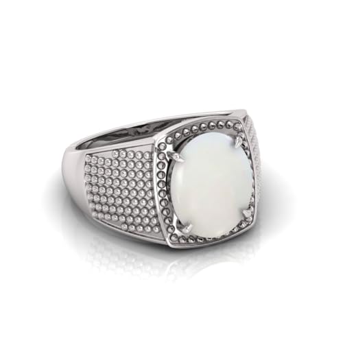 Pierre de lune bague naturelle arc-en-ciel pour un style bohème chic