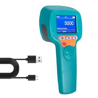 Digital Handheld Stroboscope, Non-Contact Flash Strobe Tachometer 60 ...
