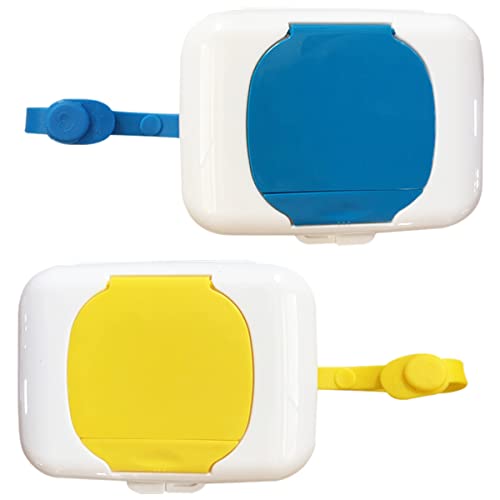 Caja Toallitas Bebe 2piezas Moje Caja Trapos Caja Contenedor Toallitas Húmedas TAIZER Caja Pañuelos Húmedos Con Tapa Dispensador Portátil Toallitas para Bebés Cochecito Viaje Contenedor Toallitas