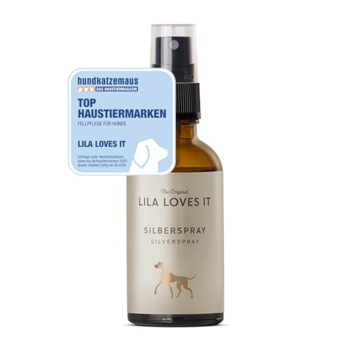 Silberspray für Hunde – natürliche Pflege, mit Aloe Vera und Hyaluron, reinigt und regeneriert, nanofrei, mit Mikrosilber, SILBERSPRAY von LILA LOVES IT, 50 ml