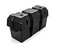 Camco Double Battery Box | Safely Stores RV, Automotive, and Marine Batteries | Features a Heavy-Duty Corrosion-Resilient Polymer Construction and Measures Inside 21-1/2" x 7-3/8" x 11-3/16" (55375)