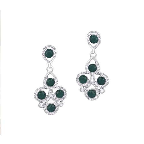 Atasi International Diamond/Stones Necklace Set with Earrings for Women | Stylish Jewellery for Party, Wedding and Festive Occasions | Fashion Accessories