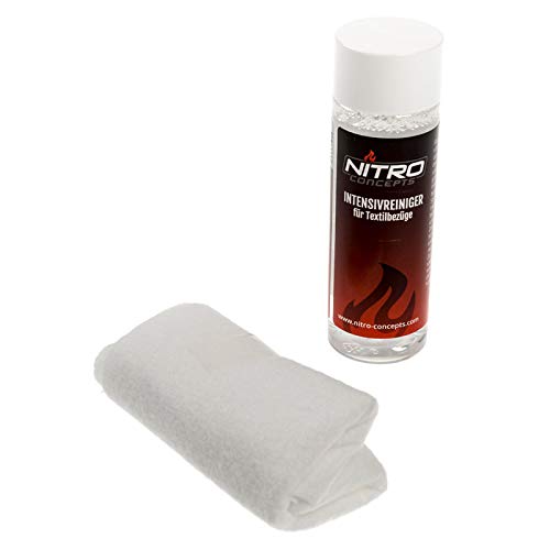 Nitro-Concepts nettoyant Textile avec Chiffon de Nettoyage - 100ml