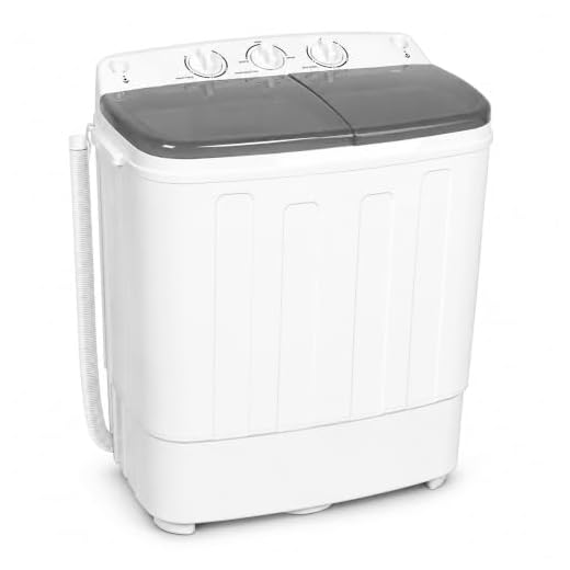 Pataku Portable Washing Machine, 17.6 Lbs Compact Mini Washer and Dryer Combo,Twin Tub Laundry Washer with Spin Cycle, Soaking Function Ideal for Apartment, Dorms, RVs Camping, Grey