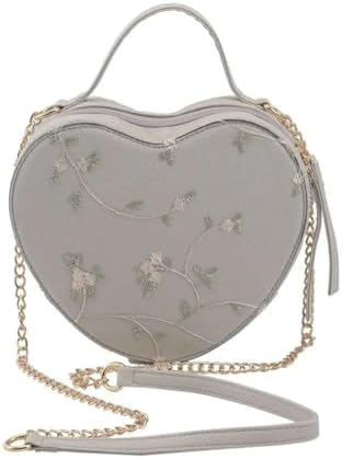 Faux Leather Heart Crossbody Bag Zipper Closure Shoulder Strap Tote Bag Birthday Valentines Day Gifts - Image 7