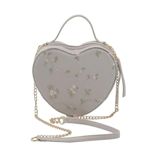 Shop LC Cute White Heart Purse for Women, Faux Leather Heart Shaped Crossbody Bags, Zipper Closure Shoulder Bag Birthday Gifts