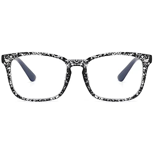 Image of Dervin Blue Light Blocking Glasses Gaming Filter Transparent Square Eyeglasses for Eye Protection Men Women, Computer /Tablet /Laptop /Mobile /TV, Anti-blue & Anti eyestrain