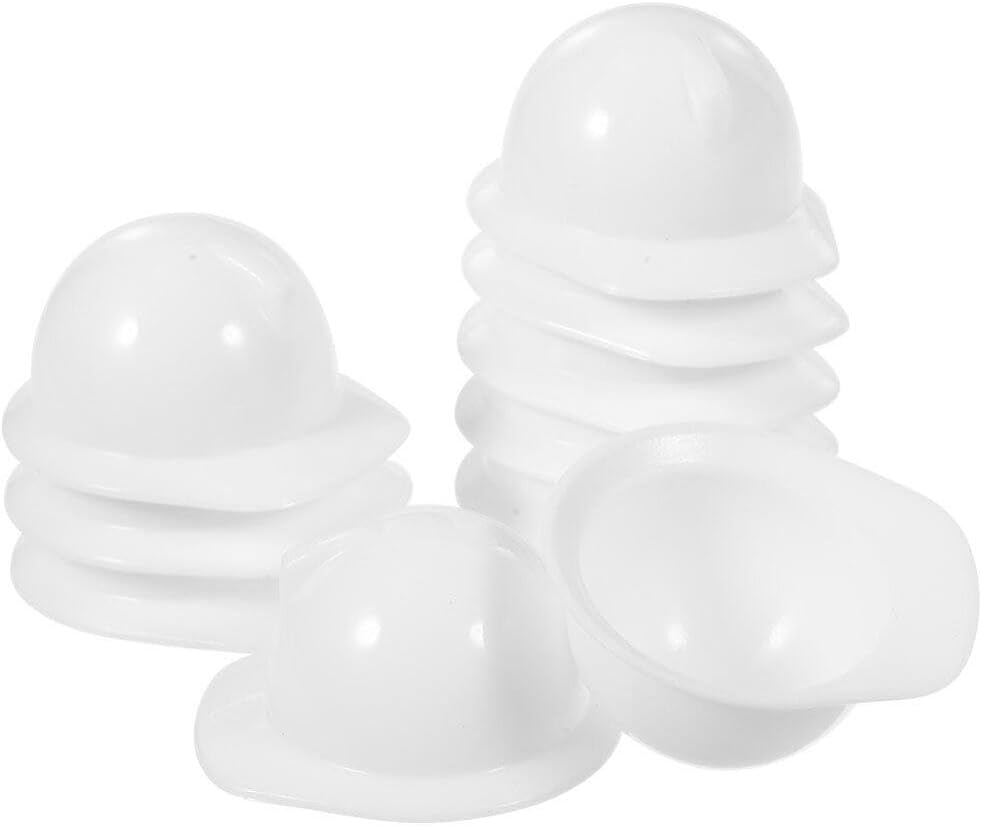 Abaodam Mini Construction Hat 1.57 Inch Plastic Mini Hard Hat Doll Accessories Party Decoration Creative Tiny Safety Helmet