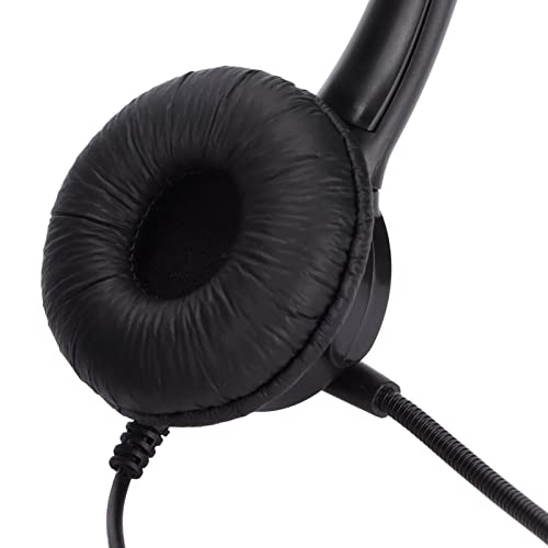 Fone de ouvido para telefone RJ9, fone de ouvido para telefone com microfone com cancelamento binaur